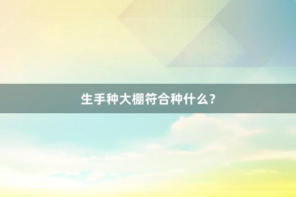 生手种大棚符合种什么？